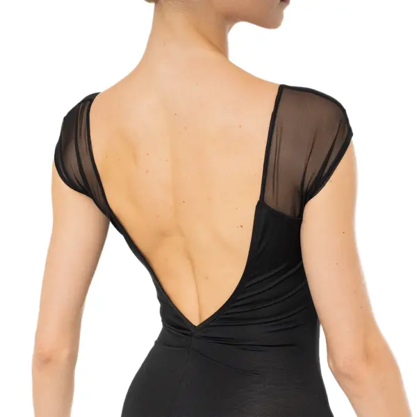 Capezio Moonsruck Cap Sleeve Leotard, női rövid hálós ujjú dressz