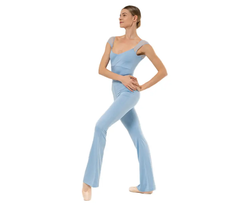 Capezio Moonsruck Cap Sleeve Leotard, női rövid hálós ujjú dressz - Világoskék - Horizon Capezio Capezio Moonsruck Cap Sleeve Leotard, női rövid hálós ujjú dressz - Világoskék - Horizon Capezio