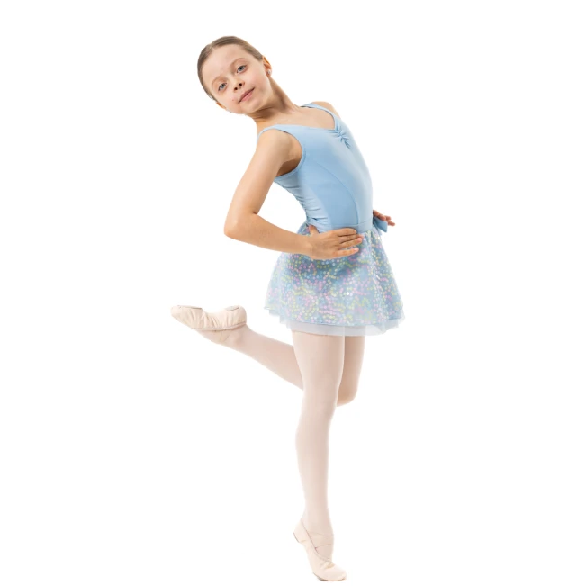 Capezio Pixie dress, dressz szoknyával lányoknak Capezio Pixie dress, dressz szoknyával lányoknak - Világoskék Capezio