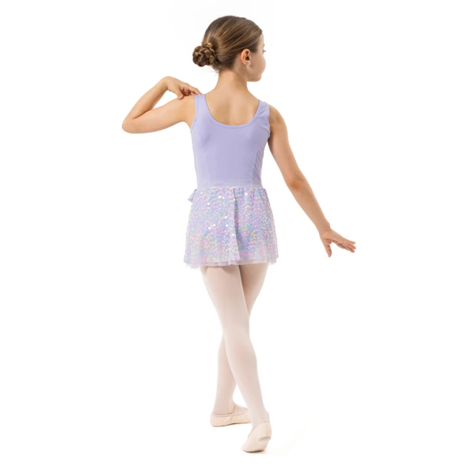 Capezio Pixie dress, dressz szoknyával lányoknak - Levendulalila