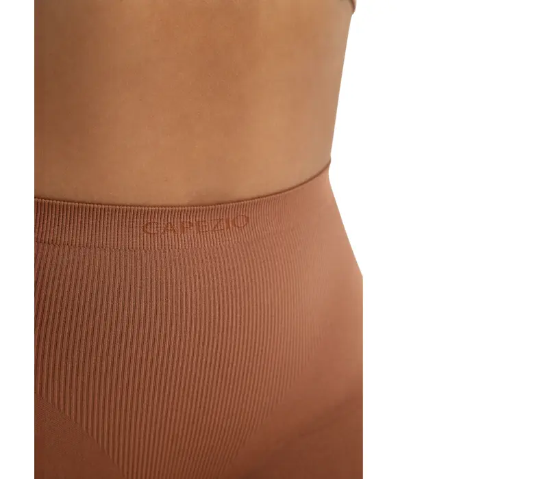 Capezio Seamless Short, női varrás nélküli rövidnadrág  - Mokkabarna Capezio