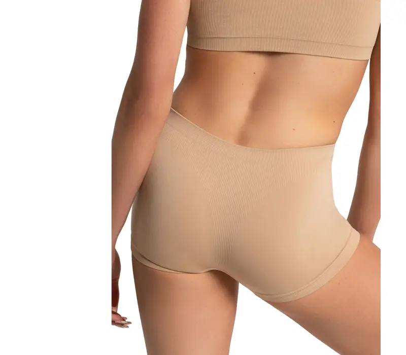 Capezio Seamless Short, női varrás nélküli rövidnadrág  - Testszín Capezio
