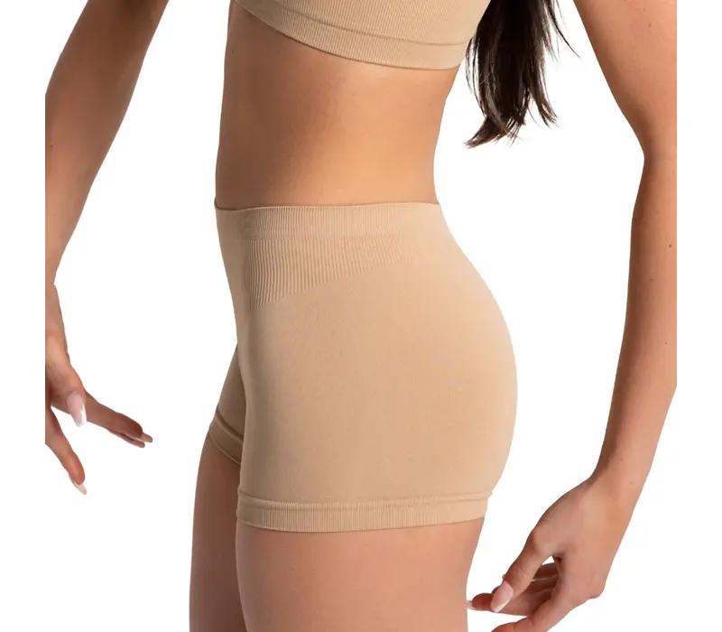 Capezio Seamless Short, női varrás nélküli rövidnadrág  - Testszín Capezio