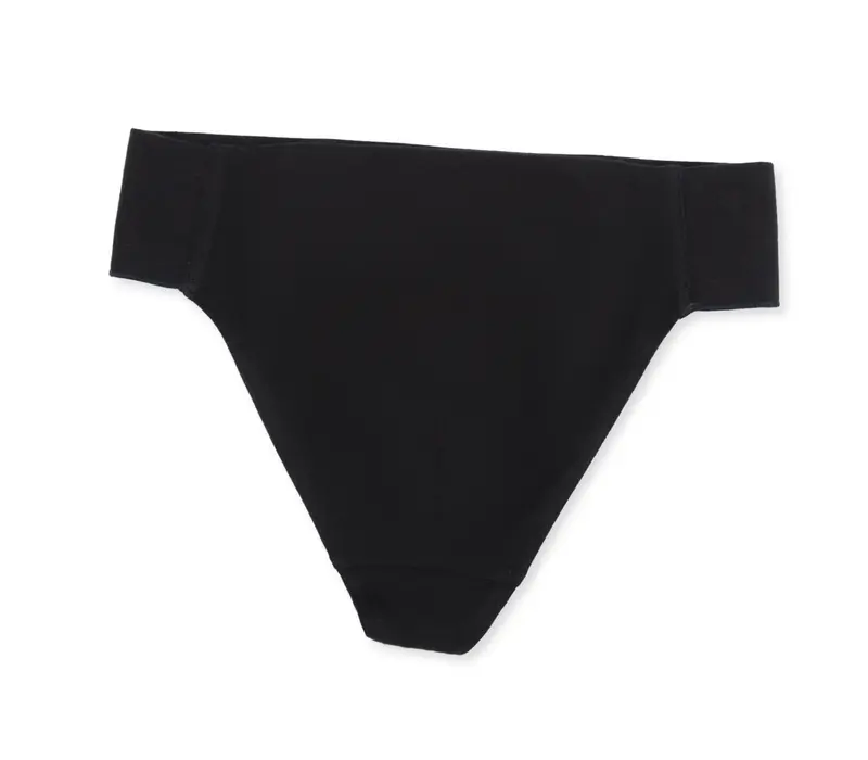 Capezio Self Lined Thong Dance Belt, táncos szuszpenzor - Fekete