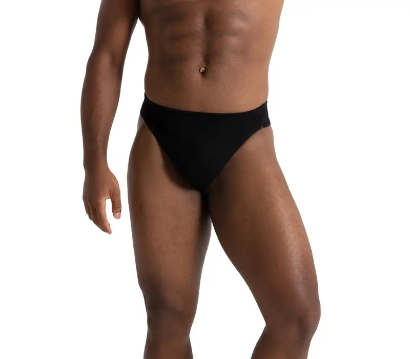 Capezio Self Lined Thong Dance Belt, táncos szuszpenzor - Fekete