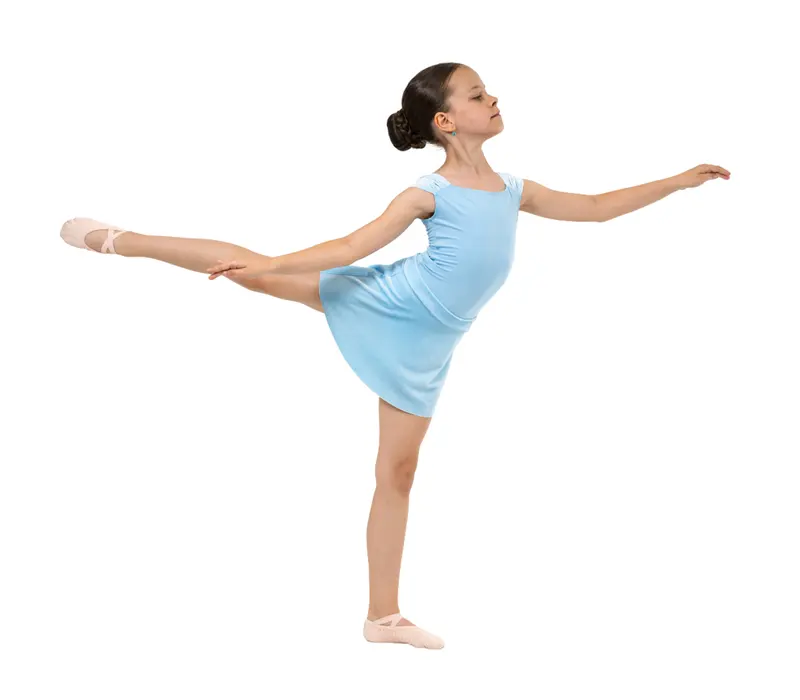 Capezio Simone skirt, balet szoknya lányoknak - Világoskék Capezio