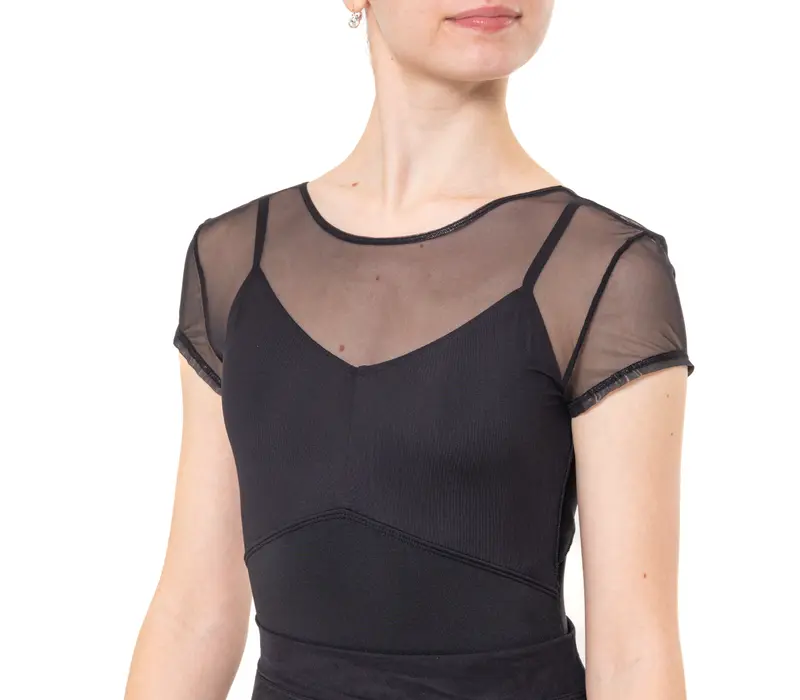 Capezio Sundown Leotard, női dressz - Fekete