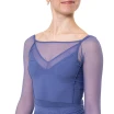 Capezio Dusk Mesh, hosszú ujjú női felső - Kék - storm blue Capezio Dusk Mesh, hosszú ujjú női felső - Kék - storm blue