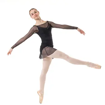 Capezio C'est La Vie Joyeux mesh cover up női top - Fekete