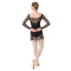 Capezio Dusk Mesh, hosszú ujjú női felső - Fekete Capezio Dusk Mesh, hosszú ujjú női felső - Fekete