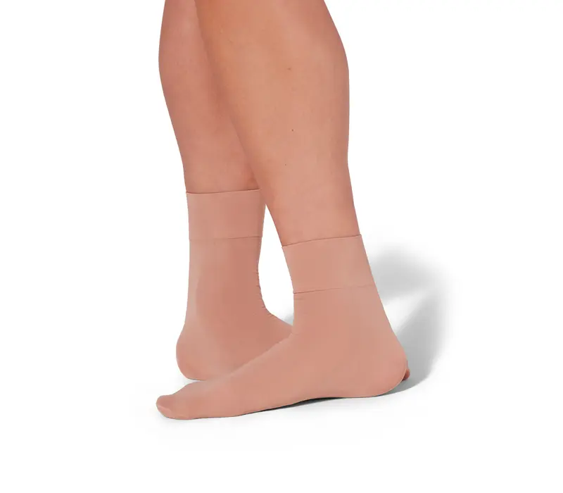 Capezio Tight Sock – univerzális zokni - Karamellbarna Capezio