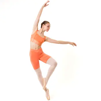 Capezio C'est La Vie Enchante Bike Short, női rövidnadrág - Sárgabarack Apricot Capezio