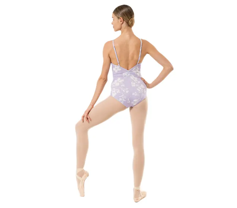 Capezio Wistful Camisole Leotard, finom redőzött női dressz - Virágok - RNC Capezio