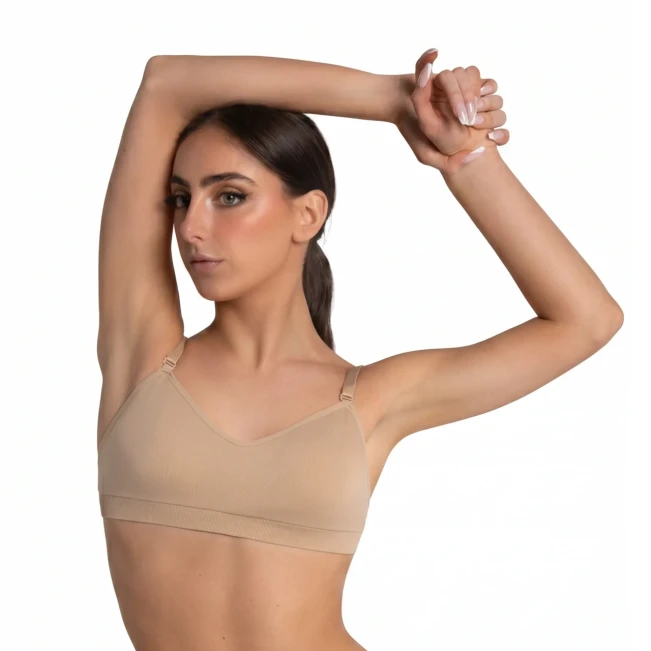 Capezio Seamless sweetheart bandeau bra, női melltartó