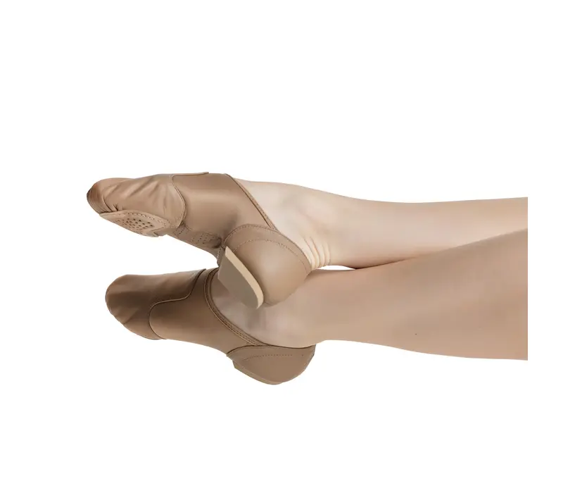 Capezio Glove jazz shoe, női jazz cipő ergonomikus kialakítással - Karamellbarna Capezio