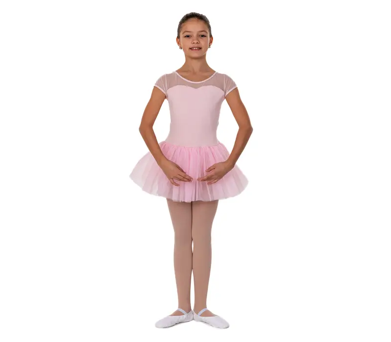 Capezio Keyhole Back Tutu Dress, dressz tütü szoknyával gyerekeknek - Rózsaszín Capezio