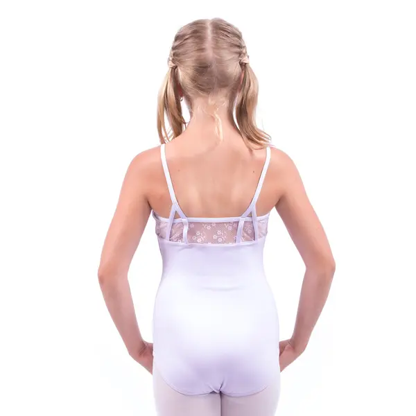 Capezio Daisy Cami Leotard, spagetti pántos dressz csipkével