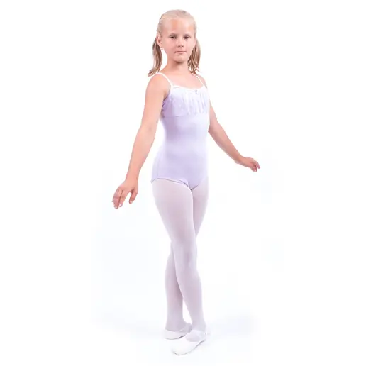 Capezio Daisy Cami Leotard, spagetti pántos dressz csipkével