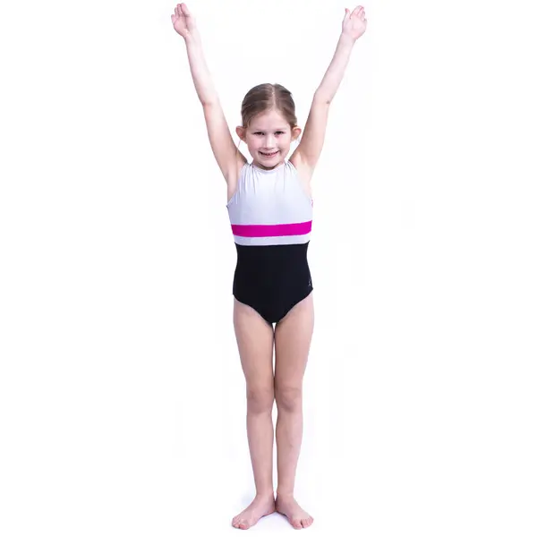 Capezio Stick the Landing csónaknyakú, ujjatlan tornadressz lányoknak