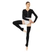 Bloch Cropped Knit Full Zip Hoodie, női kapucnis pulóver