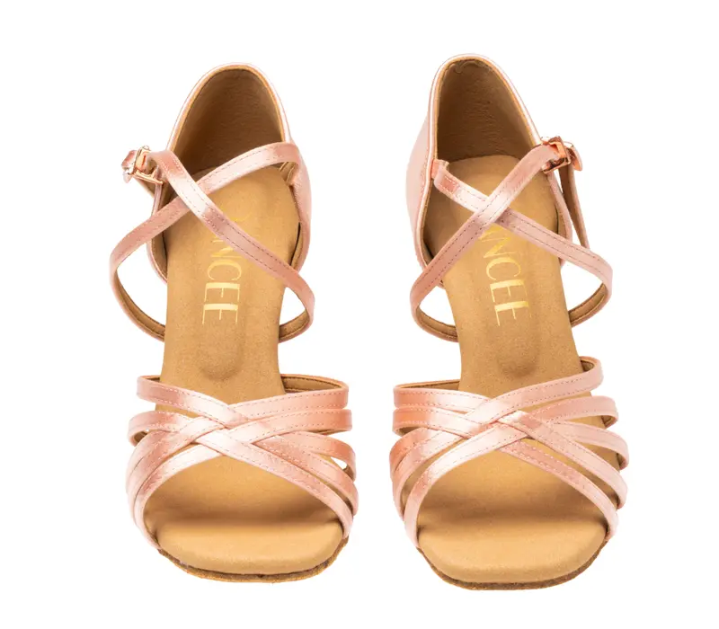 Dancee Dia, női latin tánccipő - Flesh satin WJ