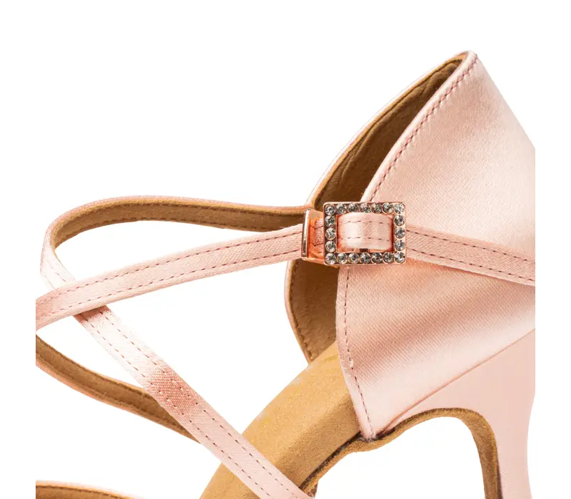 Dancee Dia, női latin tánccipő - Flesh satin WJ