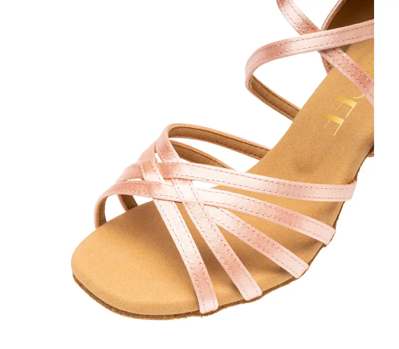 Dancee Dia, női latin tánccipő - Flesh satin WJ