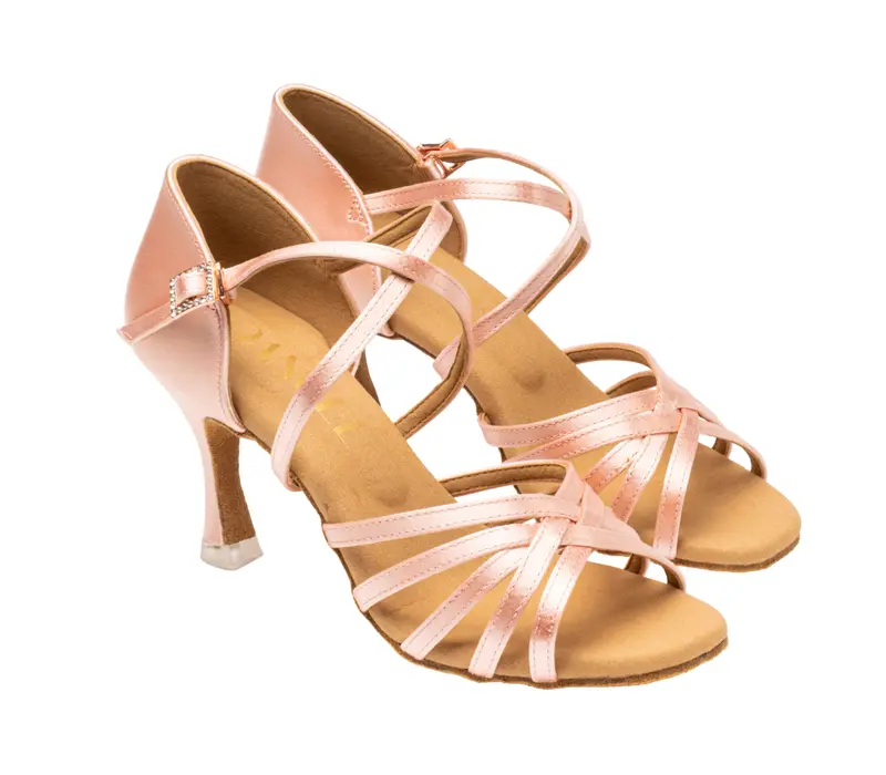 Dancee Dia, női latin tánccipő - Flesh satin WJ