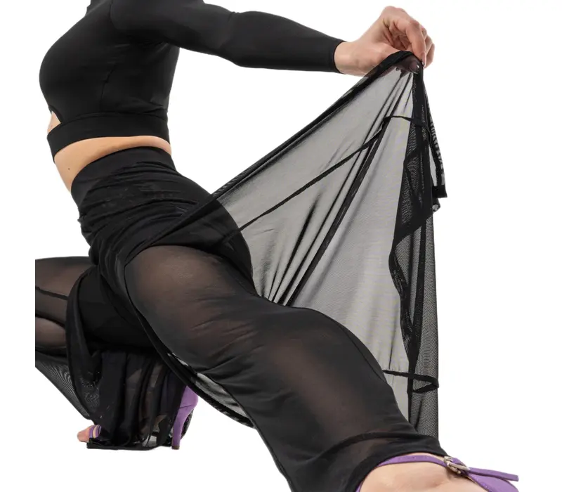 Dancee Nataly ballroom, női táncnadrág - Fekete