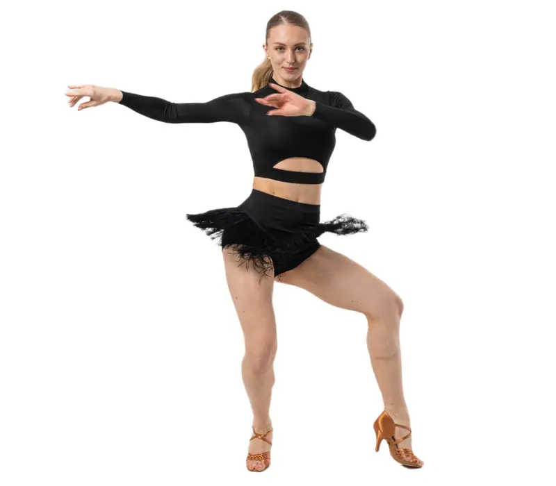 Dancee Wendy, női rojtos rövidnadrág - Fekete