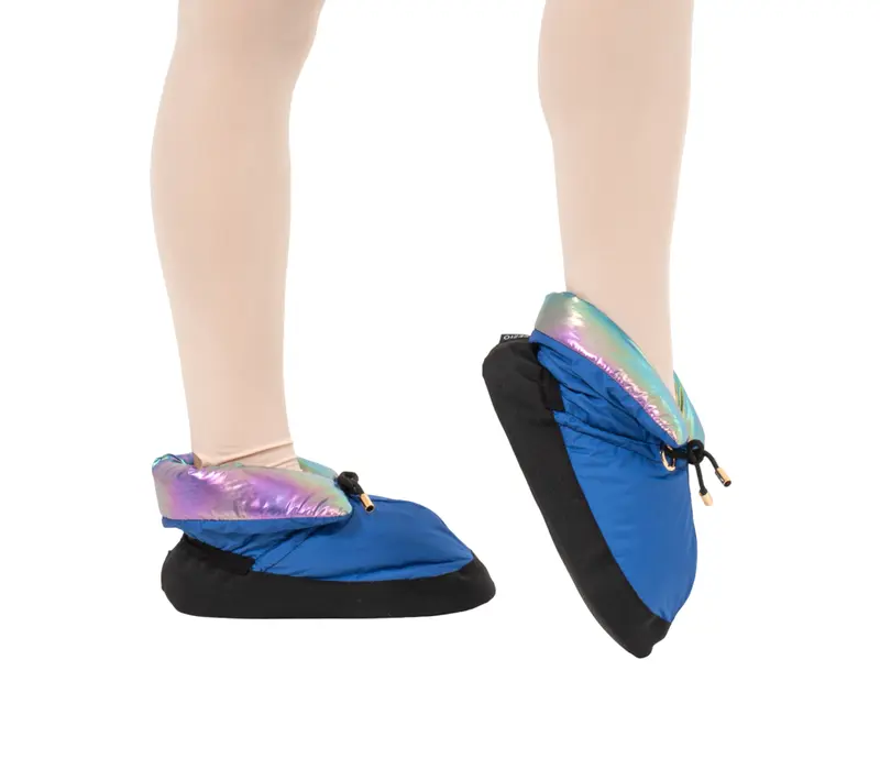 Capezio Mini Glam Warmup booties, melegítő lábbeli - metál rainbow