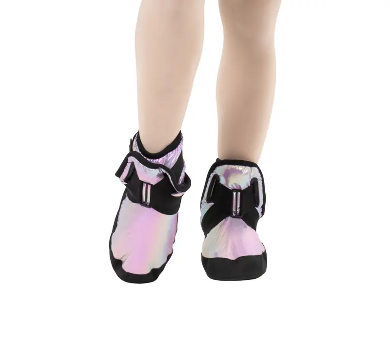 Capezio Glam Warmup Booties, bemelegítő cipő - metál pasztell levendula