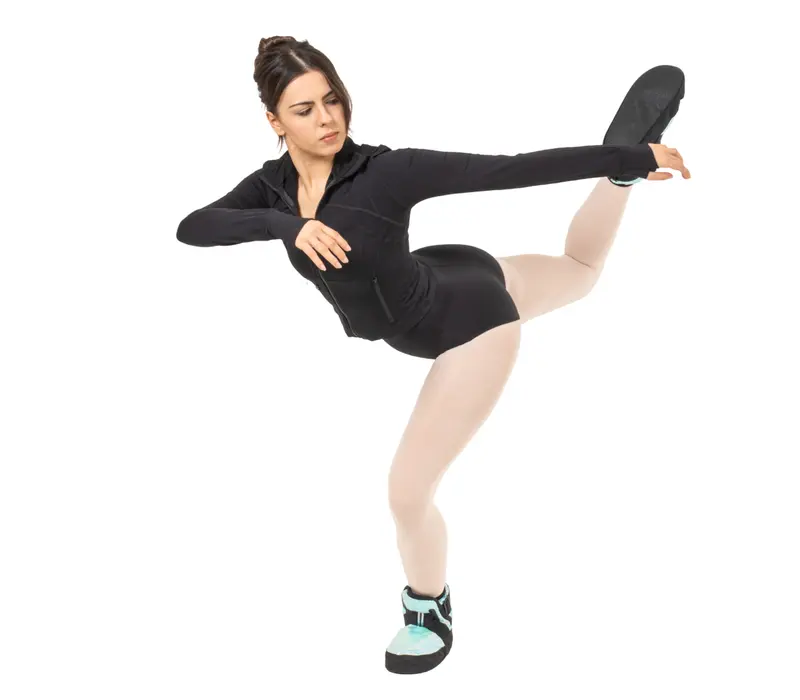 Capezio Glam Warmup Booties, bemelegítő cipő - metál pacifik kék