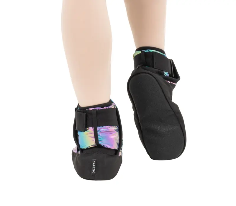 Capezio Glam Warmup Booties, bemelegítő cipő - metál rainbow