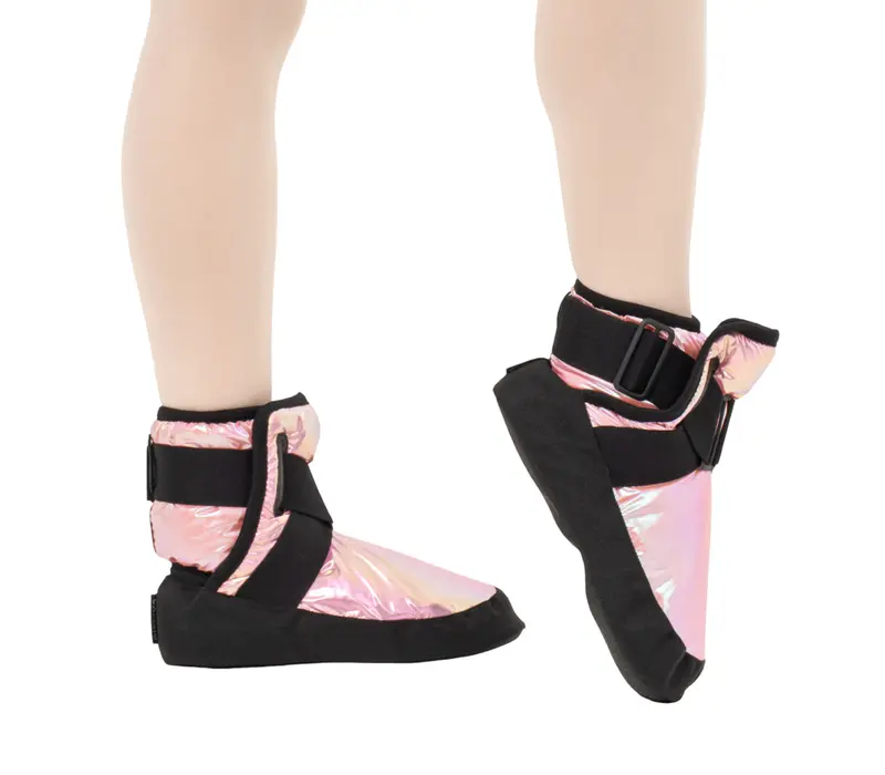 Capezio Glam Warmup Booties, bemelegítő cipő - metál pasztell rózsaszín Capezio Glam Warmup Booties, bemelegítő cipő - metál pasztell rózsaszín
