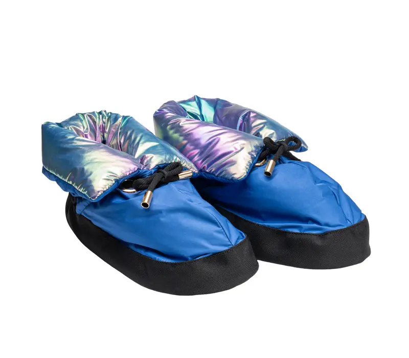 Capezio Ballroom booties, lányka melegítő lábbeli - metál rainbow