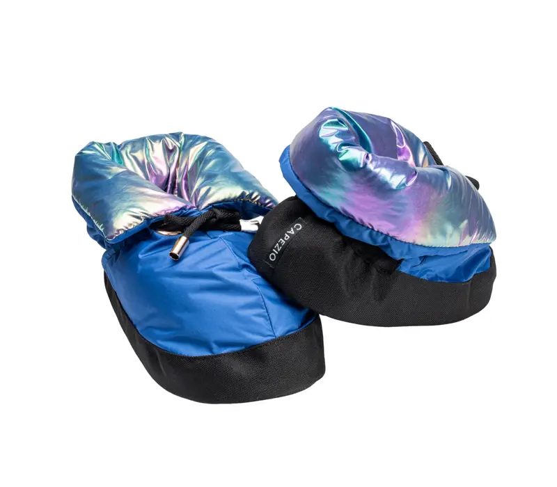 Capezio Ballroom booties, lányka melegítő lábbeli - metál rainbow