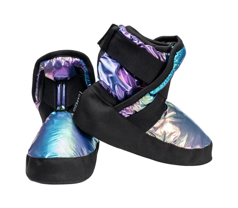 Capezio Glam Warmup Booties, bemelegítő cipő - metál rainbow