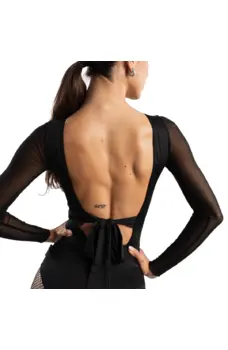 Jadore mesh, női body testhezálló ujjakkal