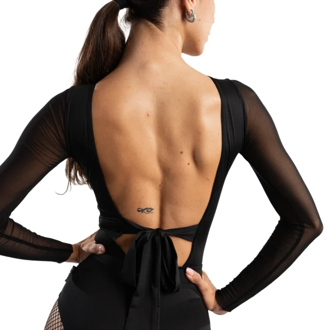 Jadore mesh, női body testhezálló ujjakkal Jadore mesh, női body testhezálló ujjakkal