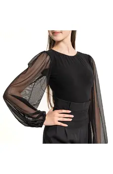 FSD Kamila mesh, body lányoknak hálós ujjakkal
