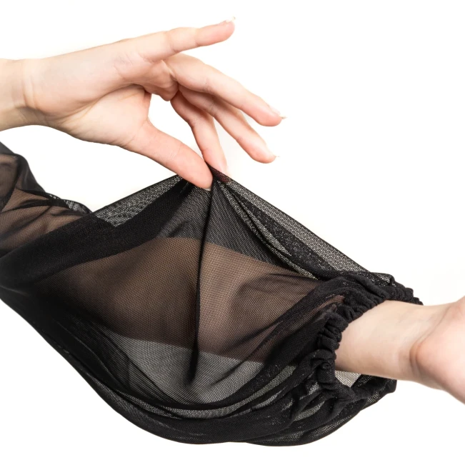 FSD Kamila mesh, női body hálós ujjakkal