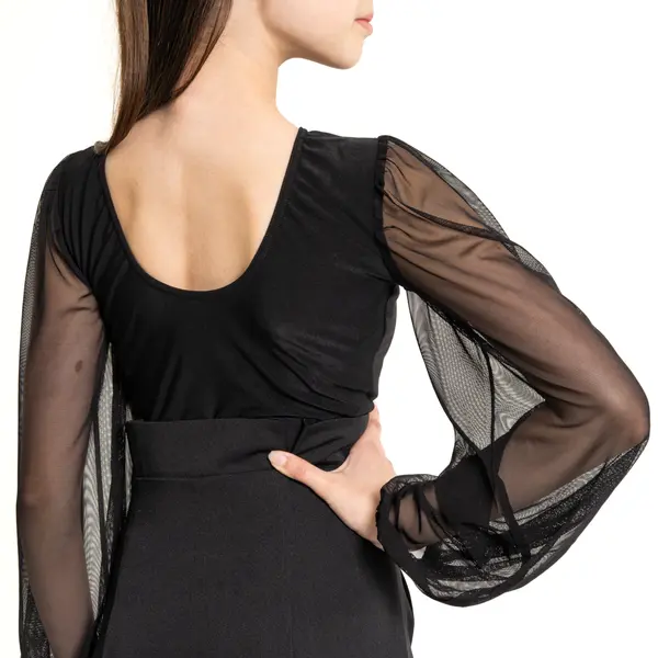 FSD Kamila mesh, body lányoknak hálós ujjakkal