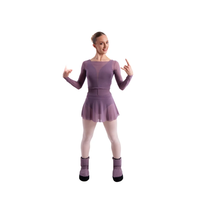 GP Warm up Lesson booties, bemelegítő tánclábbeli - Lila - Vintage violet GP