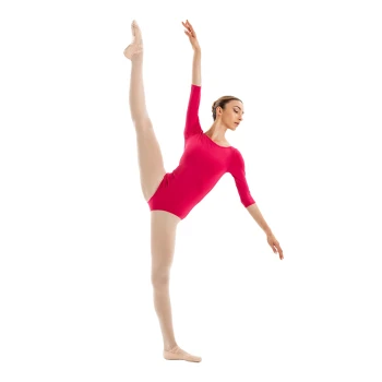 Capezio Essential boatneck, női dressz 3/4 ujjal - Világos szederlila Capezio