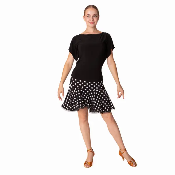 Basic latin női táncszoknya 21 - pöttyös