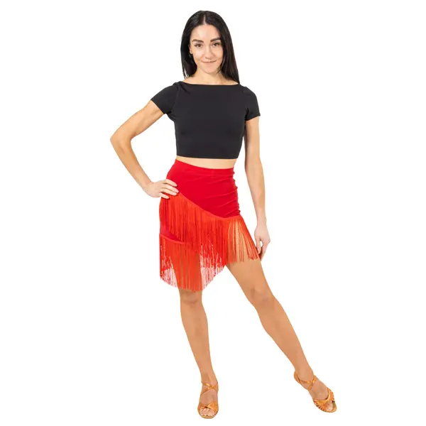 Capezio Clover Crop Top, női latin top