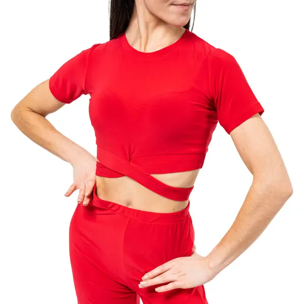 FSD Beny, női rövid ujjú, kötős top