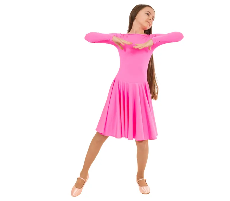 FSD Ágnes, táncruha lányoknak - Dögös rózsaszín / Hot pink
