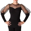 Claudia, átlátszó pöttyös ujjú női dressz Claudia, átlátszó pöttyös ujjú női dressz